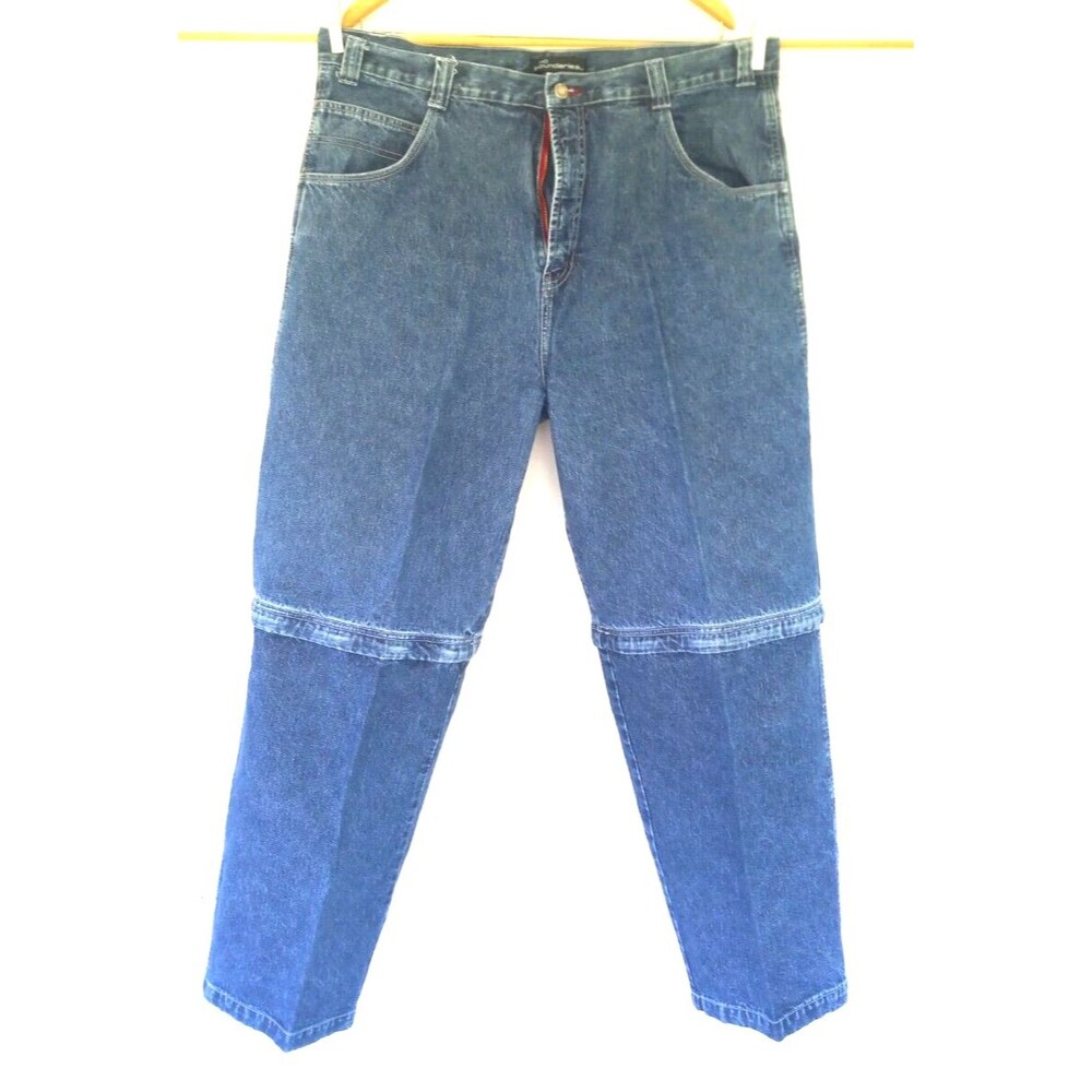 Vintage No Boundaries Convertible Zip Off  Carpenter Denim Jeans 40x32